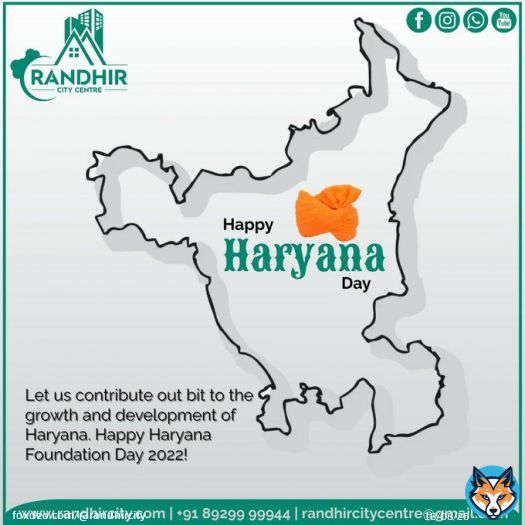 Thank you, Haryana, for everything. We take a pledge to make our state and country proud with our actions. Happy Haryana Foundation Day 2022! #FoundationDay #HaryanaDay #randhircitycentre #Karnal #kurukshetra #Ambala #Panipat #HappyHaryanaDay #haryanadiwas