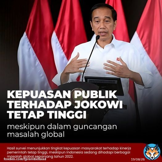 Kepuasan publik terhadap Jokowi tetap tinggi, meskipun dalam guncangan masalah global  #あんたの夢をかなえたろかSP #TimnasDay  カタシロ ブルー希望 ピンク希望 身長・体重 宮野真守 バンドリ カービィのエアライド ARMY GRIND HARDER FOR SMA Jalur Windah Basudara Nurut Kenceng