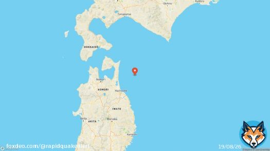 [] Earthquake Final Data: A magnitude 3.7 #地震 (#earthquake) with an Shindo Intensity of 2 has occured 青森県東方沖 (Aomori Prefecture east coast) with a depth of 60km at 10/23 22:01 JST. #japan