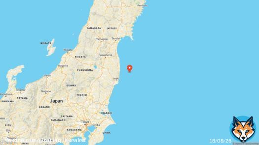 [] Earthquake Final Data: A magnitude 4.9 #地震 (#earthquake) with an Shindo Intensity of 4 has occured 福島県沖 (Off Fukushima Prefecture) with a depth of 10km at 10/21 15:19 JST. #japan