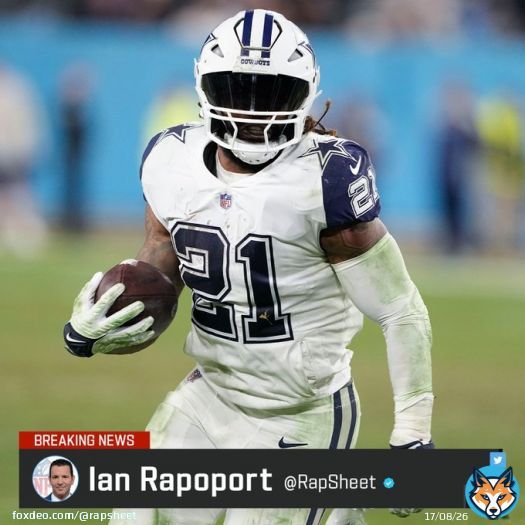 End of an era: The #Cowboys have informed former NFL rushing champ Ezekiel Elliott that they are releasing him, per me and @TomPelissero. He&rsquo;ll be designated as a post-June 1 release to create cap space.