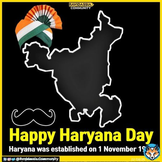 Happy Haryana Day - 1 November #Haryana #HaryanaDay #haryanadiwas #Haryanvi