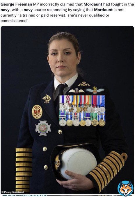 Absolutely trustworthy candidate for the NATO job, you say?  Step forward Captain Penny Mordaunt  #PinocchioPenny #WalterMitty #ToriesOut232 #GeneralElectionNow #ToryCorruption  #LiarJohnson #BrexitFoodRationing #BrexitHasFailed #ThereseCoughy #TreezaTurnip #tomatogate
