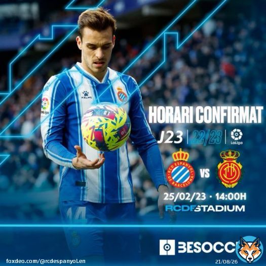 ???????????????????????????????????? ???????????????? | ????????????   @RCD_Mallorca   Saturday 25/02/23  14:00 CET  #RCDE Stadium   #EspanyolMEDIA / @DAZNFootball / @Gol   #EspanyolRCDMallorca