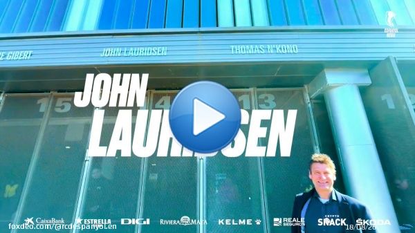 ???????????? ???????????????????? ????????????????  John Lauridsen returned to the #RCDE Stadium to relive his blanquiazul days!