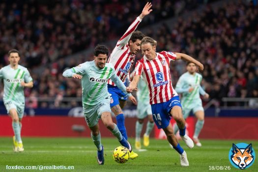 Back on the pitch. The fight continues! 46' | #AtletiRealBetis | 0-1