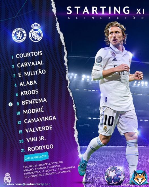 チェルシー戦のスターティングメンバーはこちら！  @ChelseaFC  #UCL