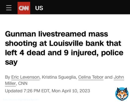 A Trump hating leftist from the pronoun brigade carried out a mass shooting today at a bank in Louisville. He killed 4 coworkers and injured 9. It disappeared from the news cycle already because it doesn&rsquo;t fit the narrative.   If he was a bidenhater it would be on every news&hellip;