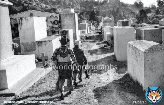 Solola residents visit the local cemetery. Guatemala, Central America. Gary Moore photo. Real World Photographs. #photography #cemetery #guatemala #photojournalism #blackandwhite #nikon #sweden #canada #malmo #realworldphotographs #garymoorephotography #travel #nineties