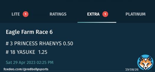 We like these two in race 6 in a few minutes