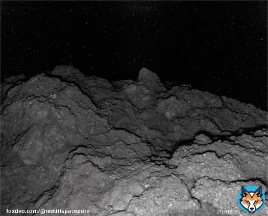 Photograph from the surface of Asteriod Ryugu, taken by Hyabusa-2's Mobile Asteroid Surface Scout