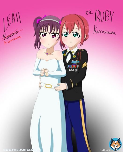 It's Remaster o'clock, and I come bearing some RubyLeah (#りあルビ)   #ラブライブ #黒澤ルビィ #鹿角理亞
