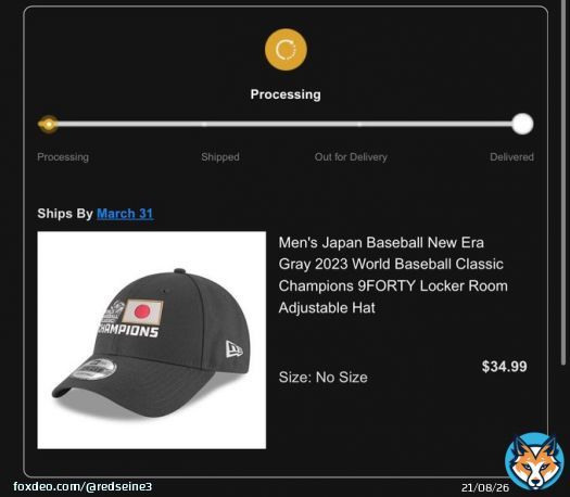 WBC 優勝 記念 グッズ キャップ NEW ERA ・選手がセレモニーで被っていた帽子に一目惚れ ・日本で発売されるかわからない ・争奪戦を避けたい ということで MLB Shop(アメリカ)からお取り寄せ 金額 ¥9700くらい(本体$35+送料$40) 到着 4月半ば 本体より送料のが高い!