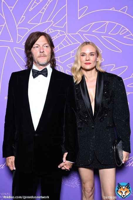 Norman Reedus and Diane Kruger attend the 'Cannes 75' Anniversary Dinner #normanreedus #dianekruger #cannes2020 #cannesfilmfestival