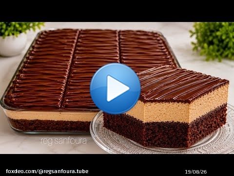كيكة الشوكولاتة الشهيرة مذاقه لا تقاوم سهلة، اقتصادية وهشة جداً Layer Chocolate Cake