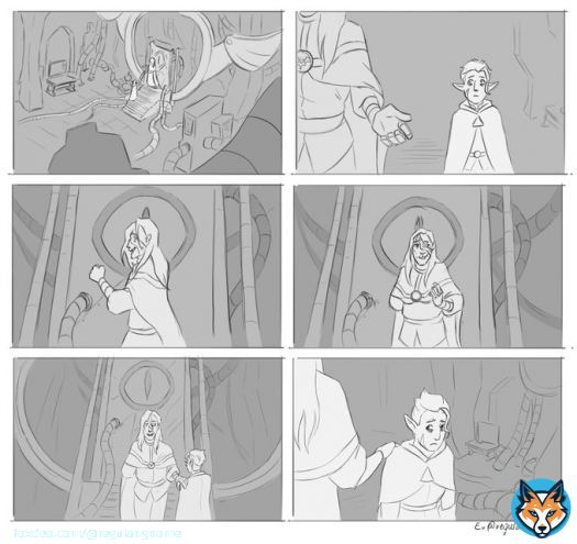 a weird shadow in the lab  #owlhouse #toh #tohfanart #tohcollector #thecollector #tohbelos #emperorbelos #philipwittebane #huntertoh #storyboard