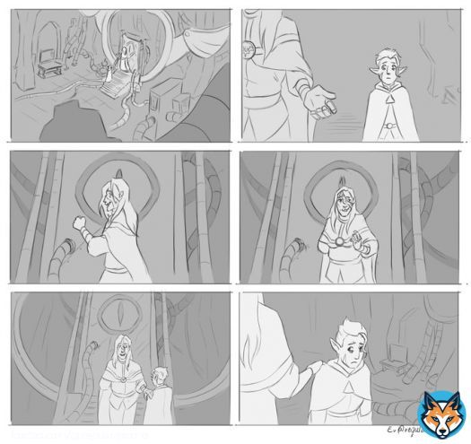 a weird shadow in the lab  #owlhouse #toh #tohfanart #tohcollector #thecollector #tohbelos #emperorbelos #philipwittebane #huntertoh #storyboard