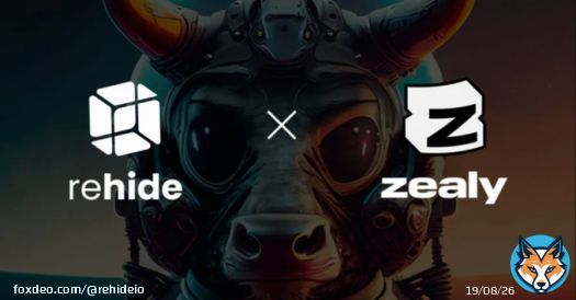 Rehide is now live on Zealy, offering our community more ways than ever to get involved and win rewards!    To kick it off, we're running a competition to win lifetime access to all premium features    Get started now!