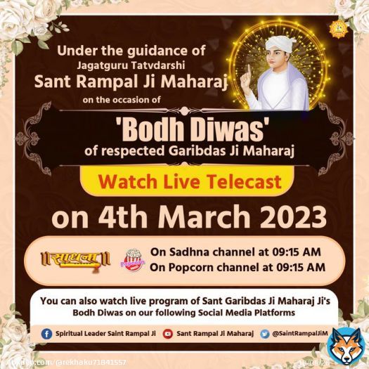 #SantGaribdasji_BodhDiwas Golden Chance: Grand Communal Feast On the Occasion of Saint Garibdas Ji Maharaj's Bodh Diwas Special Program on Bodh Diwas