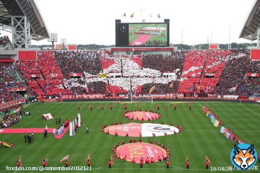 2019年 北海道コンサドーレ札幌  このコレオが出来るのは世界広しと言えどコンサドーレだけ  #ルヴァンカップ30周年