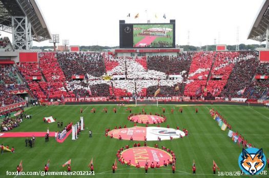 2019年 北海道コンサドーレ札幌  このコレオが出来るのは世界広しと言えどコンサドーレだけ  #ルヴァンカップ30周年