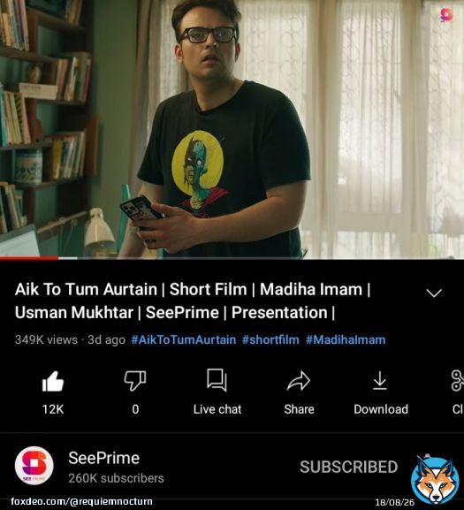Just saw the Zack Snyder Pasadena event T-shirt in a Pakistani short film lmao. Zack Snyder is EVERYWHERE.  This short film is about appreciating housewives (common in Pakistan).