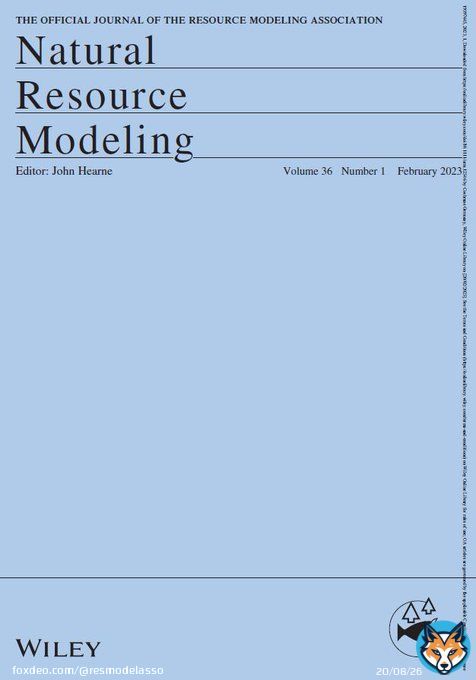 [NRM New Issue] The new Febuary Issue of Natural Resource Modelling is out!  Check it out at   All papers are #open #access!
