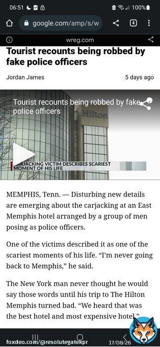 #TyreNichols was pulled over by an unmarked car and approached by 'plain clothes' officers. Can you really blame him for running? There have been numerous instances of #police impersonators committing robberies in #Memphis. Here is a report on the momost recent incident: