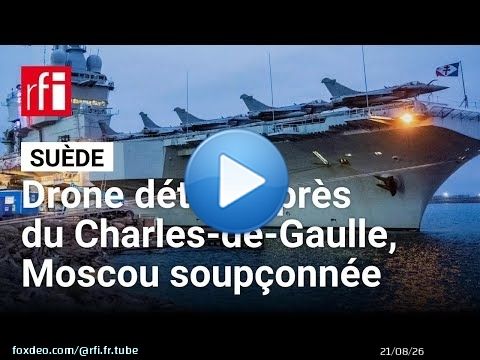 Suède : drone neutralisé près du Charles‑de‑Gaulle, la Russie soupçonnée • RFI