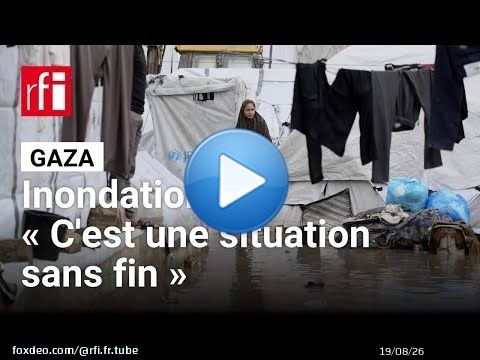 Gaza : des inondations ravagent les camps de déplacés palestiniens • RFI