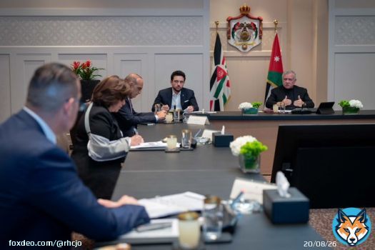 His Majesty King Abdullah II follows up on progress in the Dead Sea development zone plan during a meeting attended by His Royal Highness Crown Prince Al Hussein, and urges promoting investment opportunities and stimulating various sectors, includingtourism #Jordan