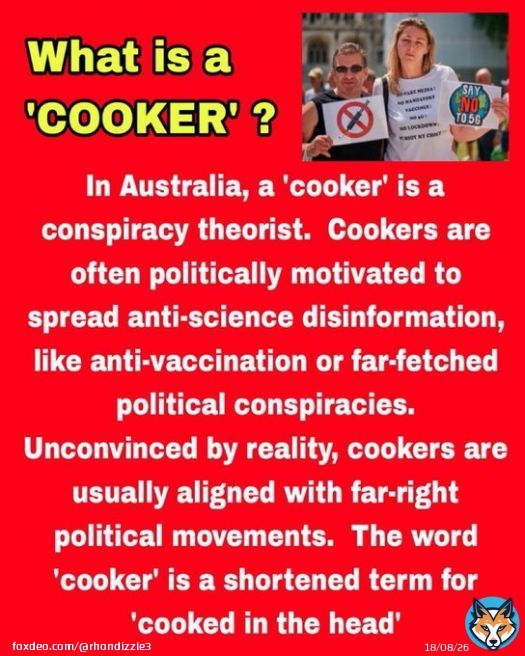 Cooker is my new favorite term for MAGA Republicans who believe spoon fed information Fox News is feeding them, and don&rsquo;t bother to actually go research the truth!