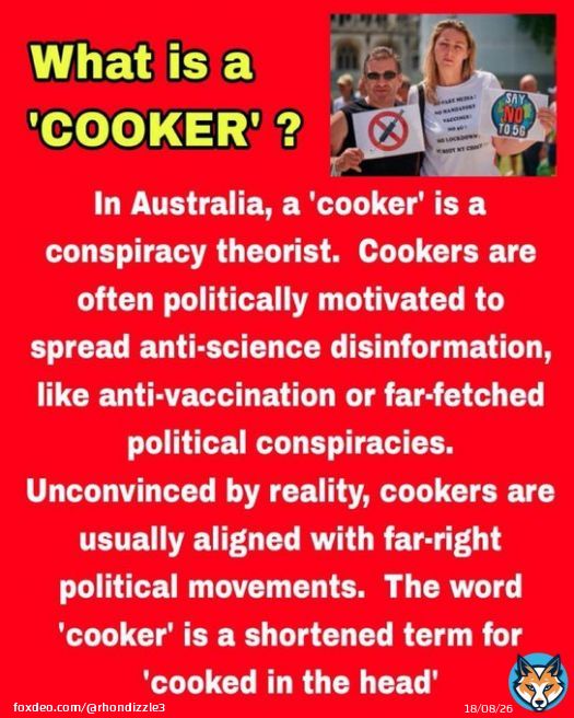 Cooker is my new favorite term for MAGA Republicans who believe spoon fed information Fox News is feeding them, and don&rsquo;t bother to actually go research the truth!