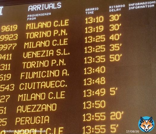 Any given morning. La truffa dell&rsquo;Alta Velocit&agrave; #trenitalia #frecciarossa #ministerodeitrasporti
