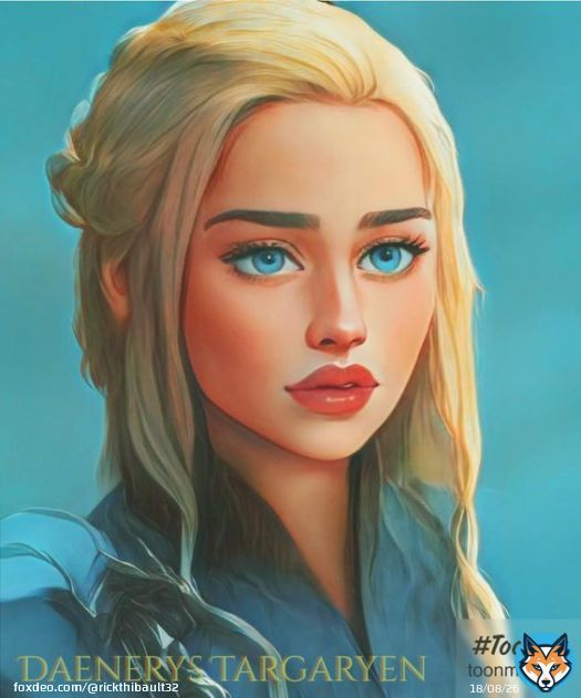 Cr&eacute;&eacute; avec l'application  #toonme #DaenerysTargaryen #EmiliaClarke #DakotaFanning #ElleFanning #ChloeGraceMoretz