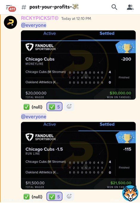 $20,000 TO THE FACE ON THE CUBS GAME YESTERDAY!     #GamblingTwitter #SportsBetting