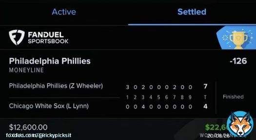 $12,600 TO $22,600 NEXT TRIP IS ON @FDSPORTSBOOK     I GIVE OUT PLAYS LIKE THIS EVERYDAY!   #GamblingTwitter #SportsBetting