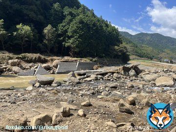 家の近所も相当やばいと思ったけど中河内がほんとにやばい事になってた ニュースになってないの不思議ね   #静岡県 #清水区