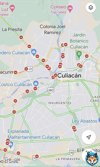 OLV el google maps en Culiac&aacute;n