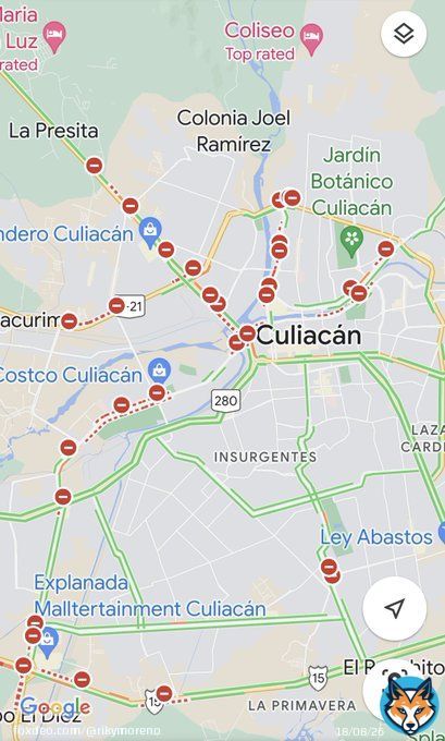 OLV el google maps en Culiac&aacute;n