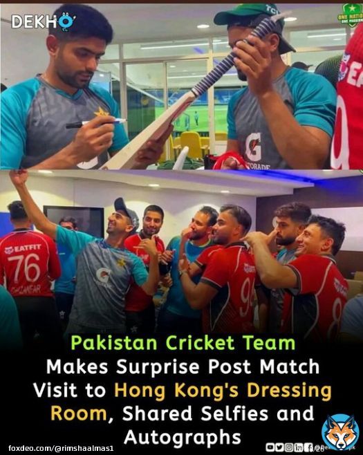 A great gesture by Pakistan team #pakvsindia #AsiaCupT20 #AsiaCup2022 'Fakhar Zaman'