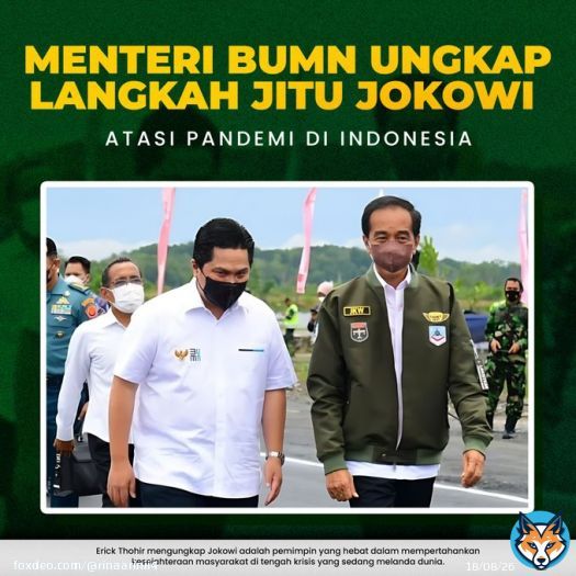 Menteri BUMN ungkap Langkah jitu Jokowi atasi pandemi di Indonesia  #さ行に恐怖症つける見た人強制  ダブルバディ 最強寒波 Imlek 異端審問課 Gong Xi Fa Cai オール桐山照史編集 緊急発表 Rajab Happy Lunar New Year Happy Chinese New Year Happy CNY Alexandra Dilarang Bank Mandiri