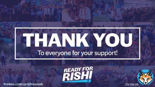 Voting is now closed   Thank you to all my colleagues, campaign team and, of course, all the members who came out to meet me and lend your support.  See you Monday! #Ready4Rishi