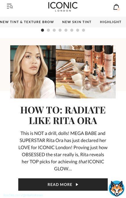 #iconiclondon has posted an article about how to be radiant like @RitaOra