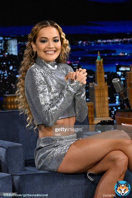 | STUNNING! @RitaOra during an interview on #FallonTonight today, February 1, 2023. #1