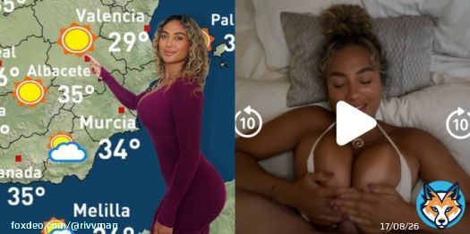 This Spanish weather woman&rsquo;s tape got Lę&aelig;ked (DO NOT CHECK REPLIES)