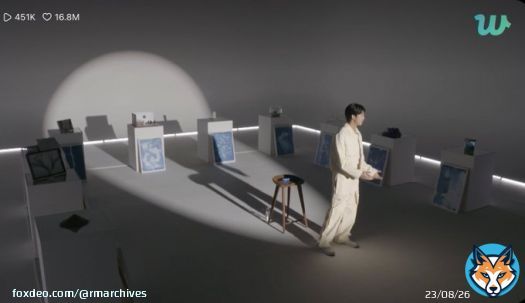 the indigo exhibition!! what a cool concept
