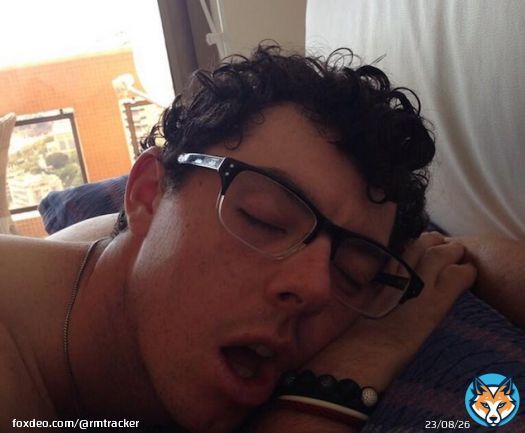 Rory while waiting 32 minutes to tee off on 7