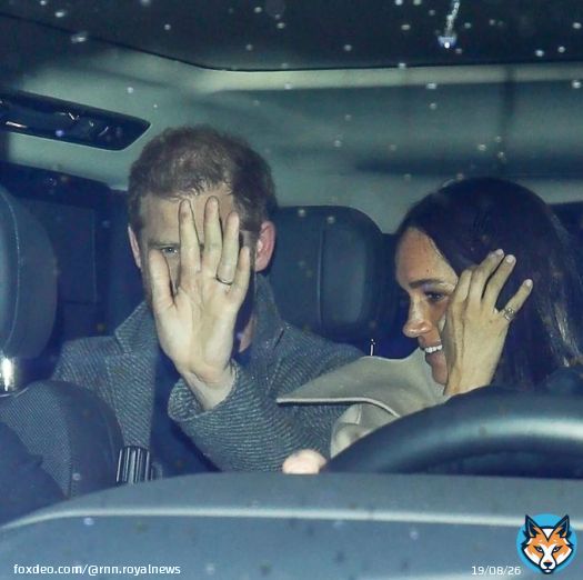 The comparison here is rather striking. Prince Harry puts his hand up to avoid the photographers, understandable given his history and hatred of the press. Meanwhile Meghan Markle is smiling and subtly showing off her pretentious blood diamond pinky ring.