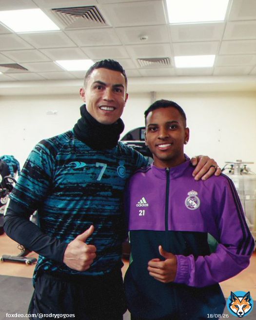 Meeting my biggest idol!  @Cristiano